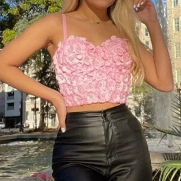 The Stunner Beaded Detailed Flowers Corset Top - Picture 5 of 9